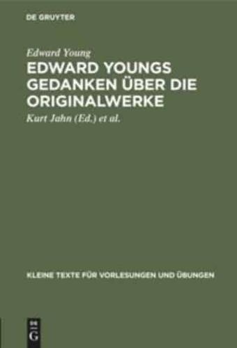 Edward Youngs Gedanken über die Originalwerke