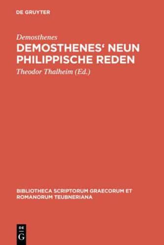 Demosthenes' Neun Philippische Reden