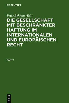 Die Gesellschaft mit beschrankter Haftung im internationalen und europaischen Recht