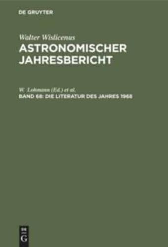 Die Literatur des Jahres 1968