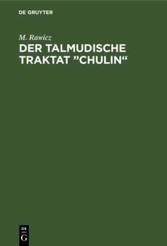 Der talmudische Traktat „Chulin"