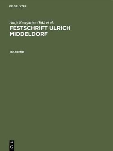 Festschrift Ulrich Middeldorf