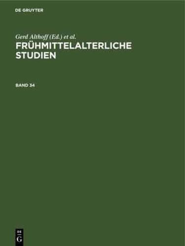 Frühmittelalterliche Studien