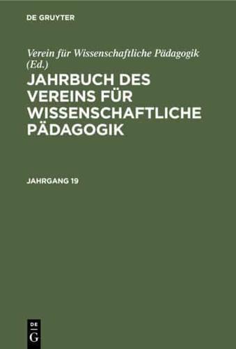 Jahrbuch des Vereins für Wissenschaftliche Pädagogik