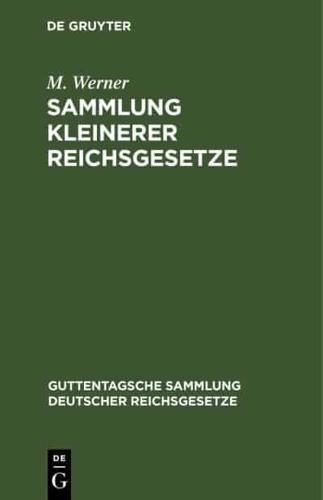 Sammlung Kleinerer Reichsgesetze