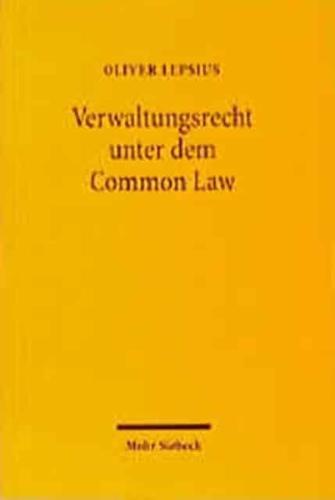 Verwaltungsrecht Unter Dem Common Law