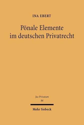 Ponale Elemente Im Deutschen Privatrecht