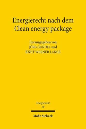 Energierecht Nach Dem Clean Energy Package