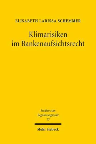 Klimarisiken Im Bankenaufsichtsrecht