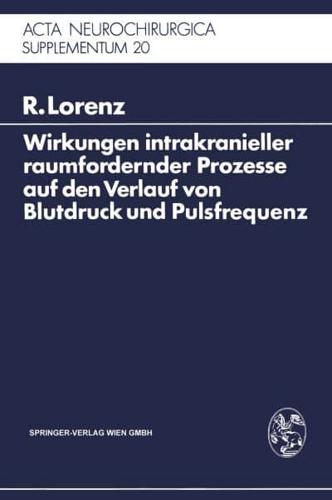 Wirkungen Intrakranieller Raumfordernder Prozesse Auf Den Verlauf Von Blutdruck Und Pulsfrequenz