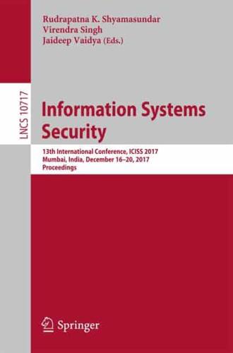 Information Systems Security Security and Cryptology