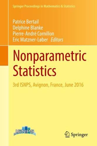 Nonparametric Statistics : 3rd ISNPS, Avignon, France, June 2016
