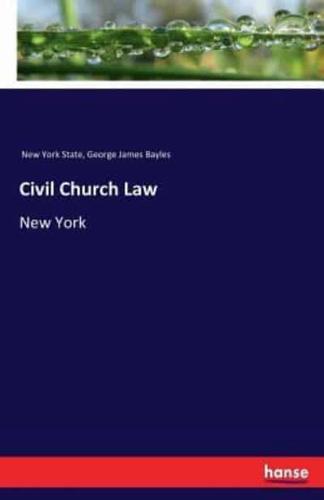 Civil Church Law:New York