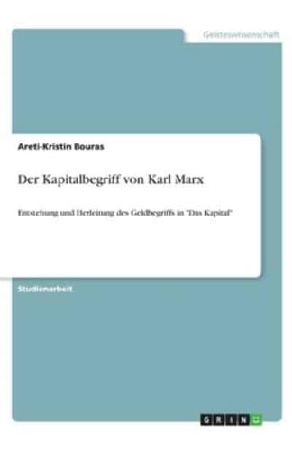 Der Kapitalbegriff Von Karl Marx