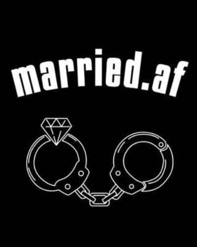 Married.af: Council Marriage Journal - Couple Anniversary Gift For Both - Blank Paperback 8" x 10", 200 Pages