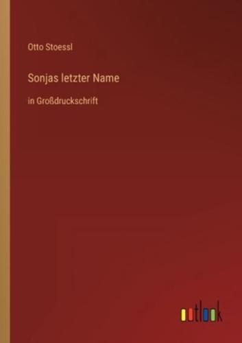 Sonjas Letzter Name