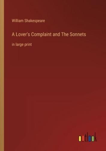 A Lover's Complaint and The Sonnets