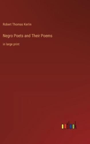 Negro Poets and Their Poems