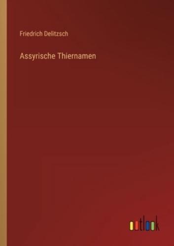 Assyrische Thiernamen