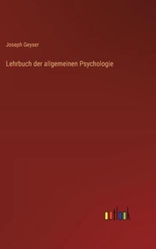 Lehrbuch Der Allgemeinen Psychologie