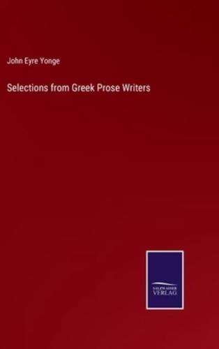 Selections from Greek Prose Writers