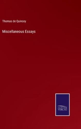 Miscellaneous Essays