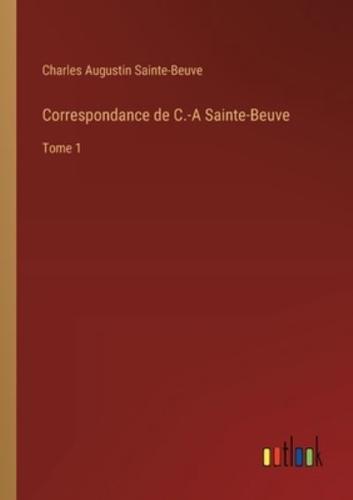 Correspondance De C.-A Sainte-Beuve