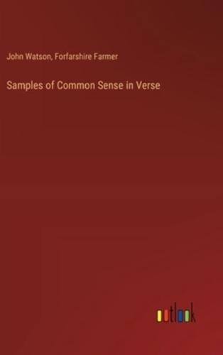 Samples of Common Sense in Verse