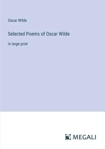 Selected Poems of Oscar Wilde