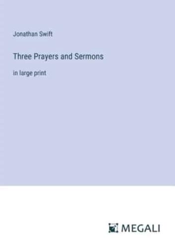 Three Prayers and Sermons