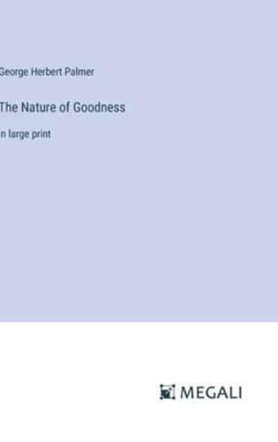 The Nature of Goodness