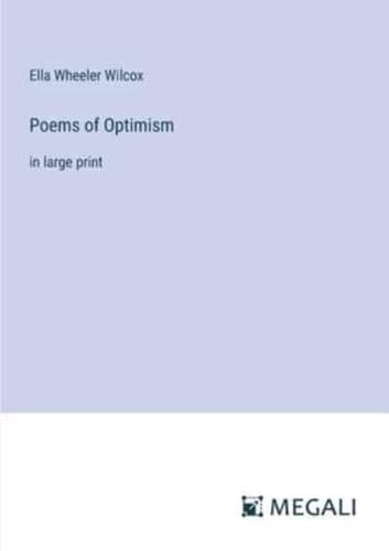 Poems of Optimism