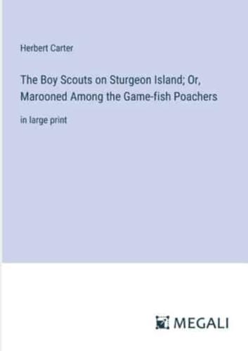 The Boy Scouts on Sturgeon Island; Or, Marooned Among the Game-Fish Poachers