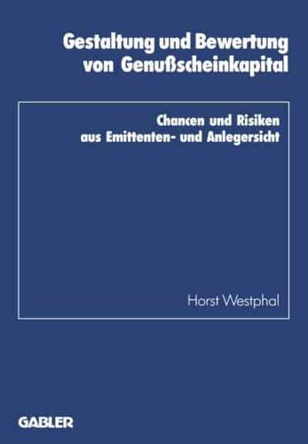 Gestaltung Und Bewertung Von Genuscheinkapital