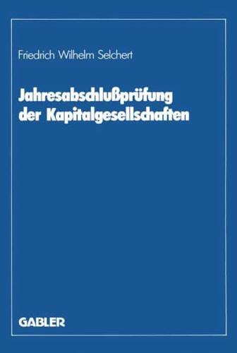 Jahresabschluprüfung Der Kapitalgesellschaften