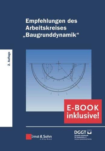 Empfehlungen Des Arbeitskreises "Baugrunddynamik": Buch Plus E-PDF