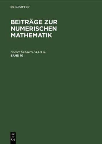 Beiträge zur Numerischen Mathematik