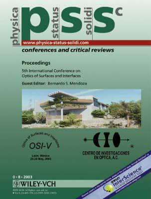 Proceedings 5th International Conference on Optics of Surfaces and Interfaces (OSI-V), Leon, Mexico 26-30 May 2003