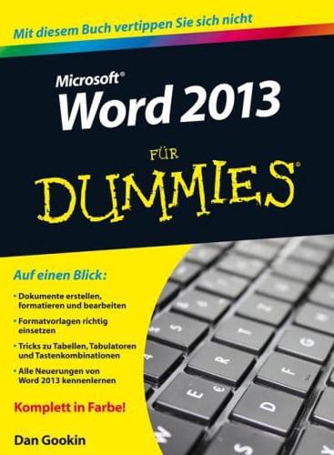 Word 2013 Für Dummies