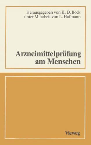 Arzneimittelprüfung Am Menschen