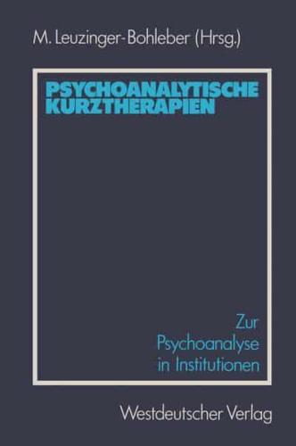 Psychoanalytische Kurztherapien