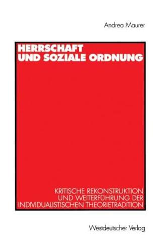 Herrschaft Und Soziale Ordnung