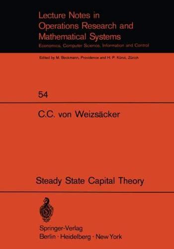 Steady State Capital Theory