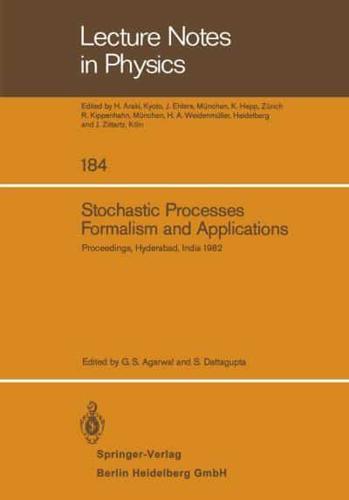 Stochastic Processes, Formalism and Applications