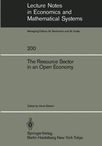 The Resource Sector in an Open Economy