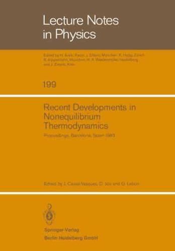 Recent Developments in Nonequilibrium Thermodynamics