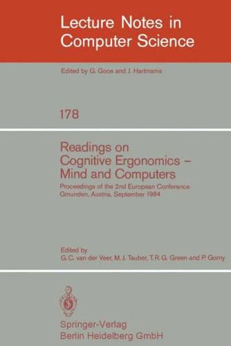 Readings on Cognitive Ergonomics, Mind and Computers