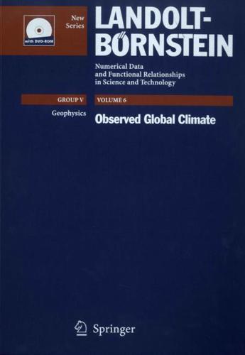 Observed Global Climate. Geophysics