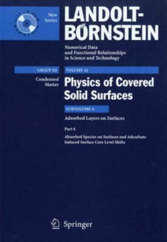 Adsorbed Species on Surfaces and Adsorbate-Induced Surface Core Level Shifts