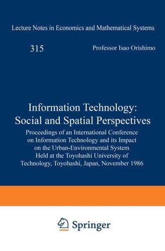 Information Technology: Social and Spatial Perspectives